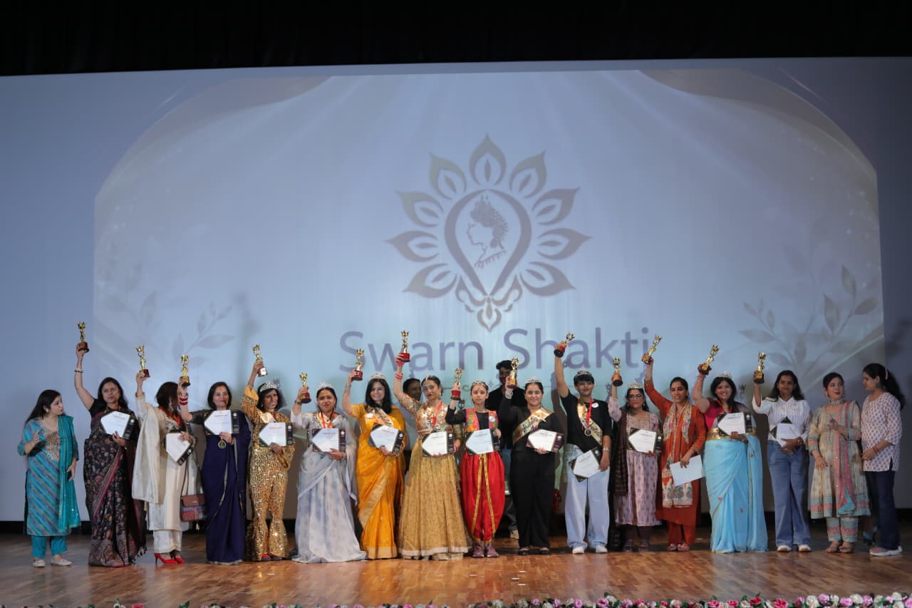 Finalists celebrating on stage